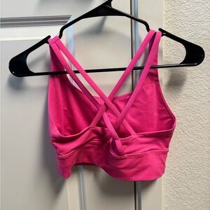 Lululemon Athletica Vibrant Pink Crossback Sports Bra